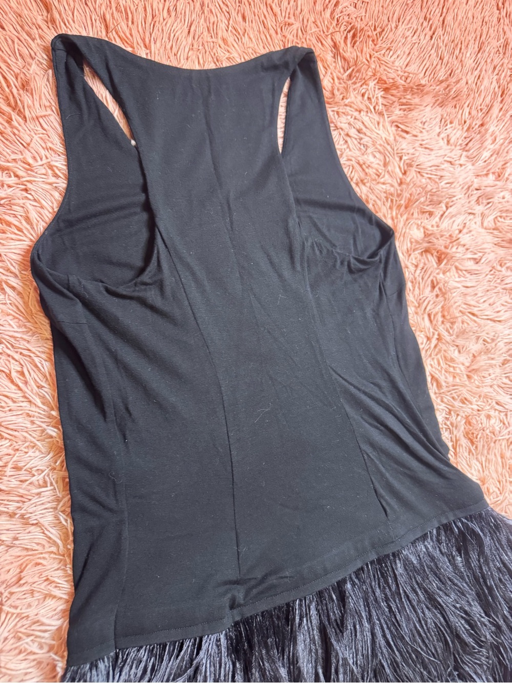 NWOT Alice + Olivia Feather Trim Sleeveless Mini Dress. Size S - Picture 6 of 10